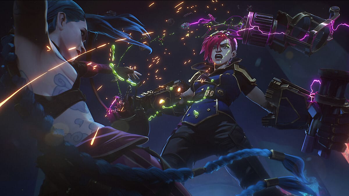 Jinx et Vi s'affrontent dans la saison 2 d'Arcane Netflix / Riot Games / Fortiche